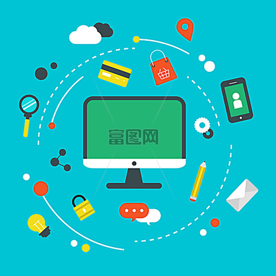 移動互聯(lián)網(wǎng)與物聯(lián)網(wǎng)技術(shù) 科技卡通背景素材的應(yīng)用與免費資源